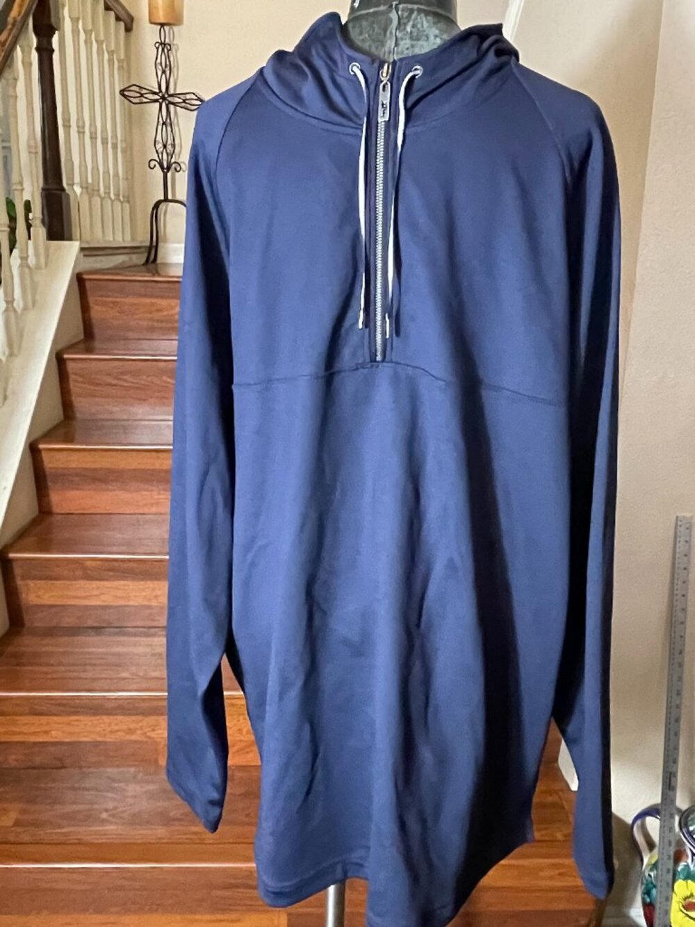 Tommy Bahama Men's XLT Weekend Pro 1/2 Zip Navy Lng Slvs. Hoody Sweatshirt NWT